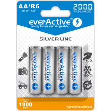 AA/R6 everActive Silver Line 2000 mAh batterier 4 stk.