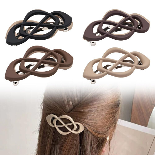 (J, -) 4 pinces cheveux, H
