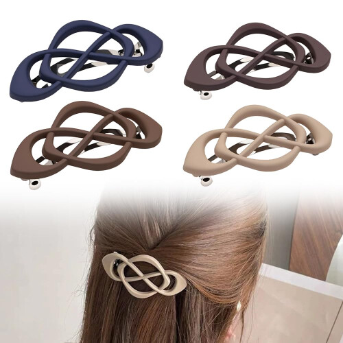(K, -) 4 pinces cheveux, H