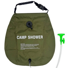 Solar Camping Shower Bag, Portable Outdoor Shower Bag with Adjustable Shower for Hiking, Beach and Travel