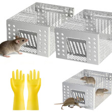 (2pcs, -) Continuous Automatic Rat Trap, 2pcs Humane Stainless Steel