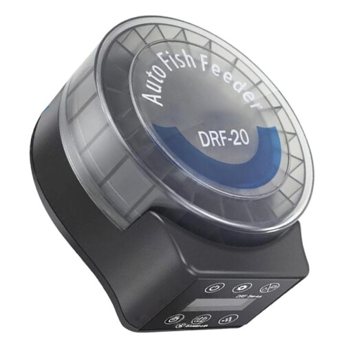 DRF-20 Distributore Automatico di Cibo per Acquario con Telecomando  e Timer Digitale per Pesci D'Acquario.