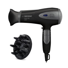 Föhn - ESPERANZA - ebh005 K - 2200 W - Ionisatie - Diffuser - Zwart