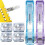 (Blue-purple(include 200pcs Clips), -) Θήκη κάρτας, PU 1