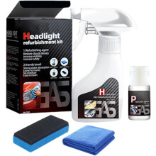 (1Set, -) 2025 Headlight Restoration Kit, Multifunctional Cleaner 1Set