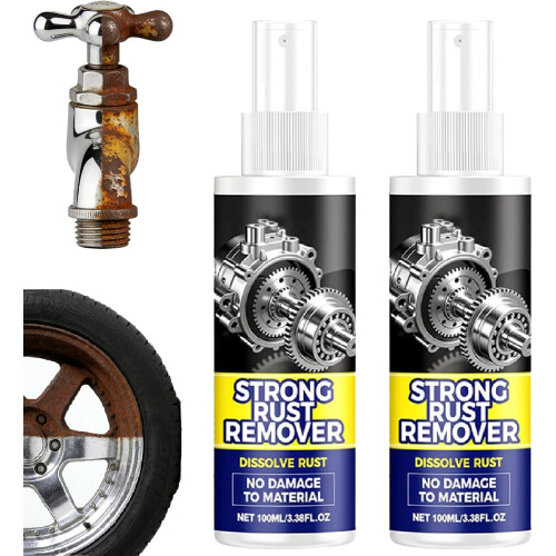 (2pcs, -) 2 sprays antirouille, métal
