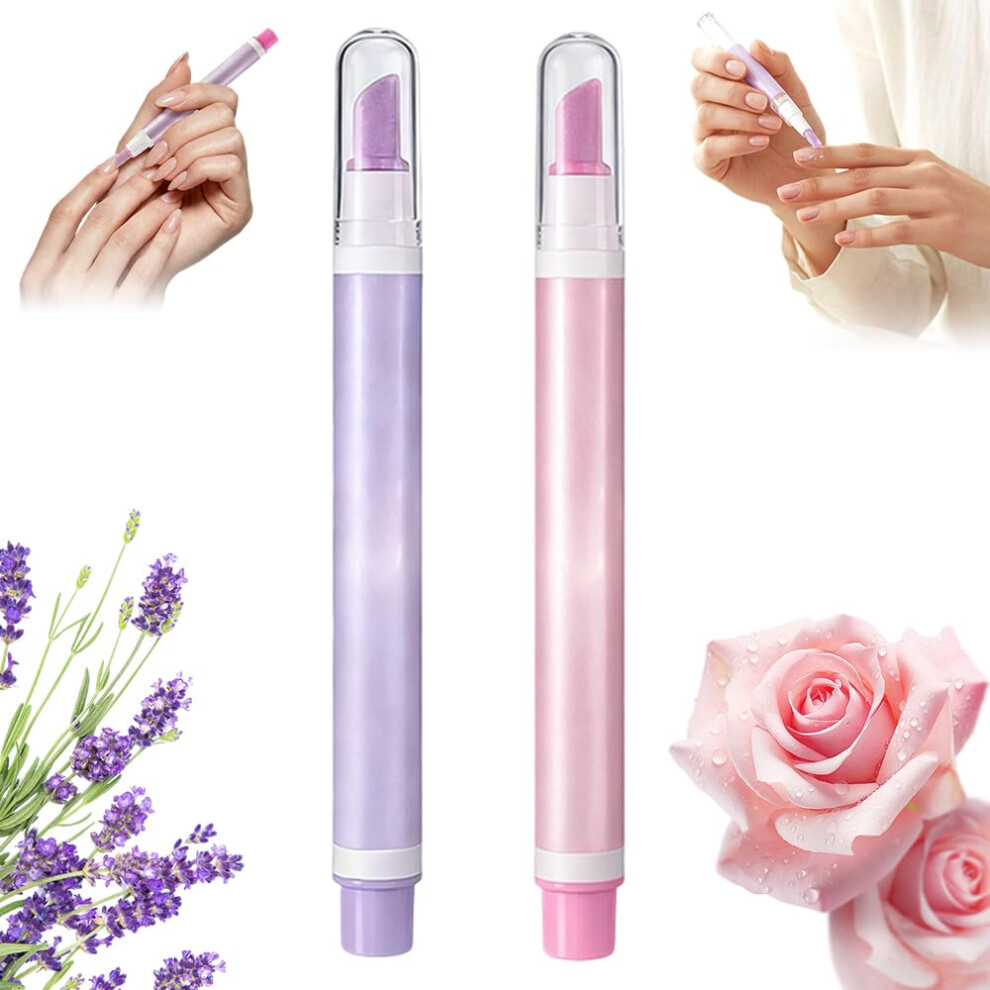 Oimg (Mix, -) 2026 2-In-1 Cuticle Oil Pusher Pen, Ceramic Nail Care Mix