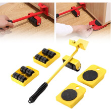(Yellow, Lifting Capacity: 300 LBS) Sada nářadí pro stěhování nábytku 2025, se 4 kolečky, červená, 136 kg