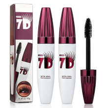 (2Pcs, -) 2026 7D Waterdichte Mascara - Zwart, Volume
