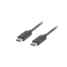 Cable USB 2.0 Tipo C Lanberg M/M de 1 m, color negro