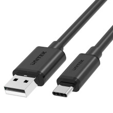 Unitek C14068BK USB-A 2.0 - USB-C USB-kabel, 2m