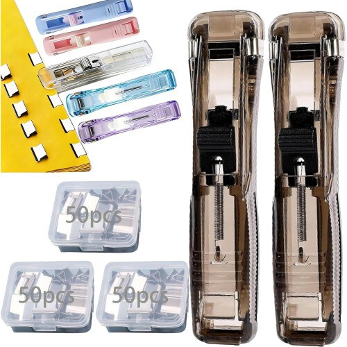 (2pcs-black(include 150pcs Clips), -) Θήκη κάρτας, PU