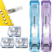 (Blue-purple(include 150pcs Clips), -) Θήκη κάρτας, PU