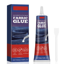 (1PCS, -) 2025 Fabric Glue 50ml, Permanent Washable Clear 2PCS