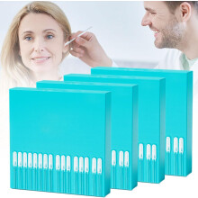 (Large, 96 Pcs) 24 szt. wielokrotnego użytku samoprzylepnych czyścików do uszu, małe, do usuwania woskowiny