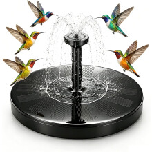 (1pcs-5.1in, -) Fontaine oiseaux solaire, violet