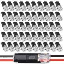 (size_name, 50Pcs) 20 kpl kaksoisjohtiminen pistokeliitin, LED-nauha, matala jännite