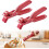 (2 Pcs-Red, -) 2 pinces anti-scald, rouges 1