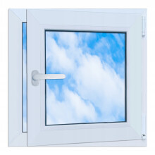 PVC-Fenster weiß 60x60 RECHTS neu 600x600 mm Dreh-Kipp-Funktion RU Doppelverglasung