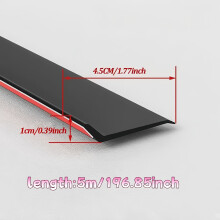 (5m/196.85 inches) 5-meter/196.85-in Long Sliding Window Rubber Waterproof Strip-Heavy-duty Outdoor Window Drainage System with Backflow