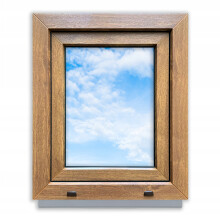 PVC-Fenster Goldene Eiche 50x60 RECHTS neu 500x600 mm Dreh-Kipp-Doppelverglasung