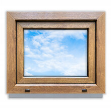 PVC-Fenster Goldene Eiche 60x50 LINKS neu 600x500 mm Dreh-Kipp-Doppelverglasung