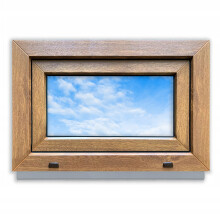 PVC-Fenster Goldene Eiche 60x40 RECHTS neu 600x400 mm Dreh-Kipp-Doppelverglasung