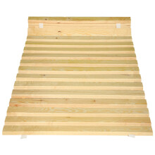 Cadre de lit en bois à lattes avec sangles pour matelas 80 x 200 cm