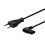 SAVIO CL-144 Power cable Black 3 m angled 1