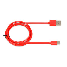 iBOX IKUMTCR TYP-C USB-kabel, 1m, 3A Röd