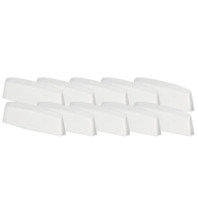 Drænkappe til PVC-vinduer, hvid dæksel, 45 mm, sæt med 10 stk.