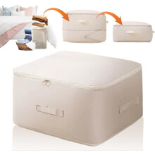 (Beige, L - 40 * 30 * 18cm) Sac compression, gris, XL
