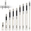 (9 Pcs, -) 6 embouts magnétiques, 25-150mm 1