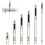 (6 Pcs, -) 6 embouts magnétiques, 25-150mm 1