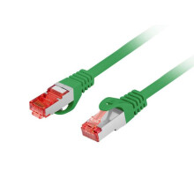 Câble de brassage Lanberg S/FTP cat.6 15m LSZH CU Fluke passé vert