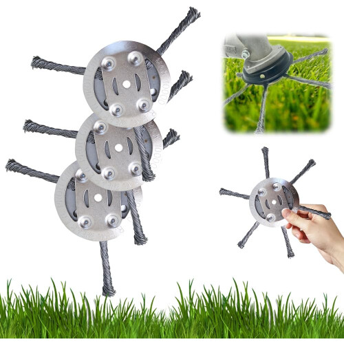 (3 Blade, -) 1 tête coupe-herbe, 3 lames