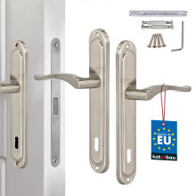 Dørgreb Lang Nøgleplade Klassisk Satin 90 MM
