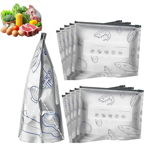 (10Pcs, Medium) 30 sacs aluminium, medium