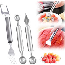 (size_name, A) 2025 2-in-1 RVS Fruitsnijder - A, Watermeloen