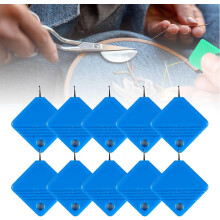 (10Pcs-Blue, -) Suporte para fatiador de cebola em aço inoxidável, ferramenta auxiliar para picar cebolas