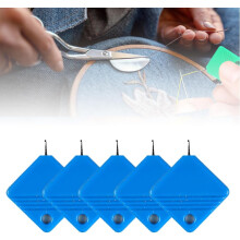 (5Pcs-Blue, -) Suporte para fatiador de cebola em aço inoxidável, ferramenta auxiliar para picar cebolas