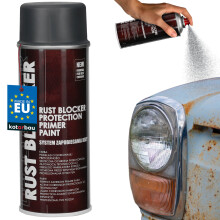 Rozsdagátló spray fém kerítésekhez és kapukhoz, védő szürke RAL 7011, 400 ml