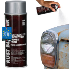 Rozsdagátló spray fém kerítésekhez és kapukhoz, ezüst RAL 9006 400
