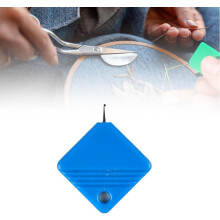 (1Pcs-Blue, -) Suporte para fatiador de cebola em aço inoxidável, ferramenta auxiliar para picar cebolas