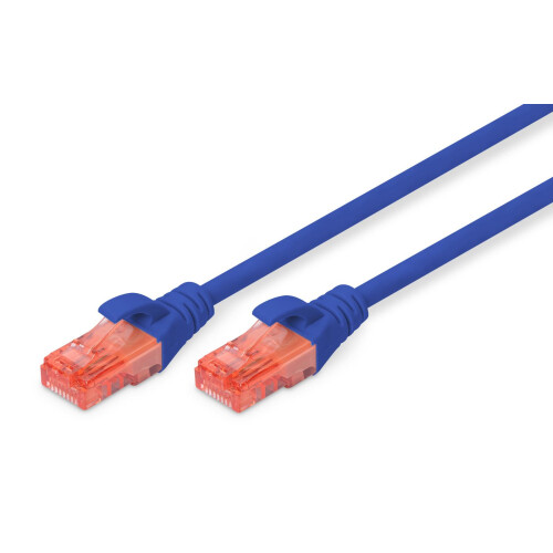 Patchkabel DIGITUS UTP kat. 6 0,5m PVC blå