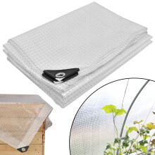 KOTARBAU Ponyva Védőtakaró Erős, Vastag, Univerzális, Megerősített, Vízálló, Átlátszó, Átlátszó Üvegház 120 G/M2 3X5 M