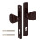 Torgriff, langer Griff, Aluminium, braun, 90 mm 1