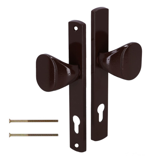 Torgriff, langer Griff, Aluminium, braun, 90 mm