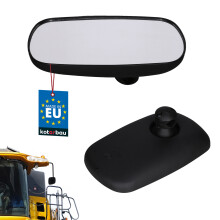 Rétroviseur panoramique universel KOTARBAU avec bouton pour tracteurs, engins de chantier, quads, tracteurs 264 x 158 mm