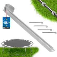 Anclaje para trampolín, galvanizado, 430 mm, juego de 4
